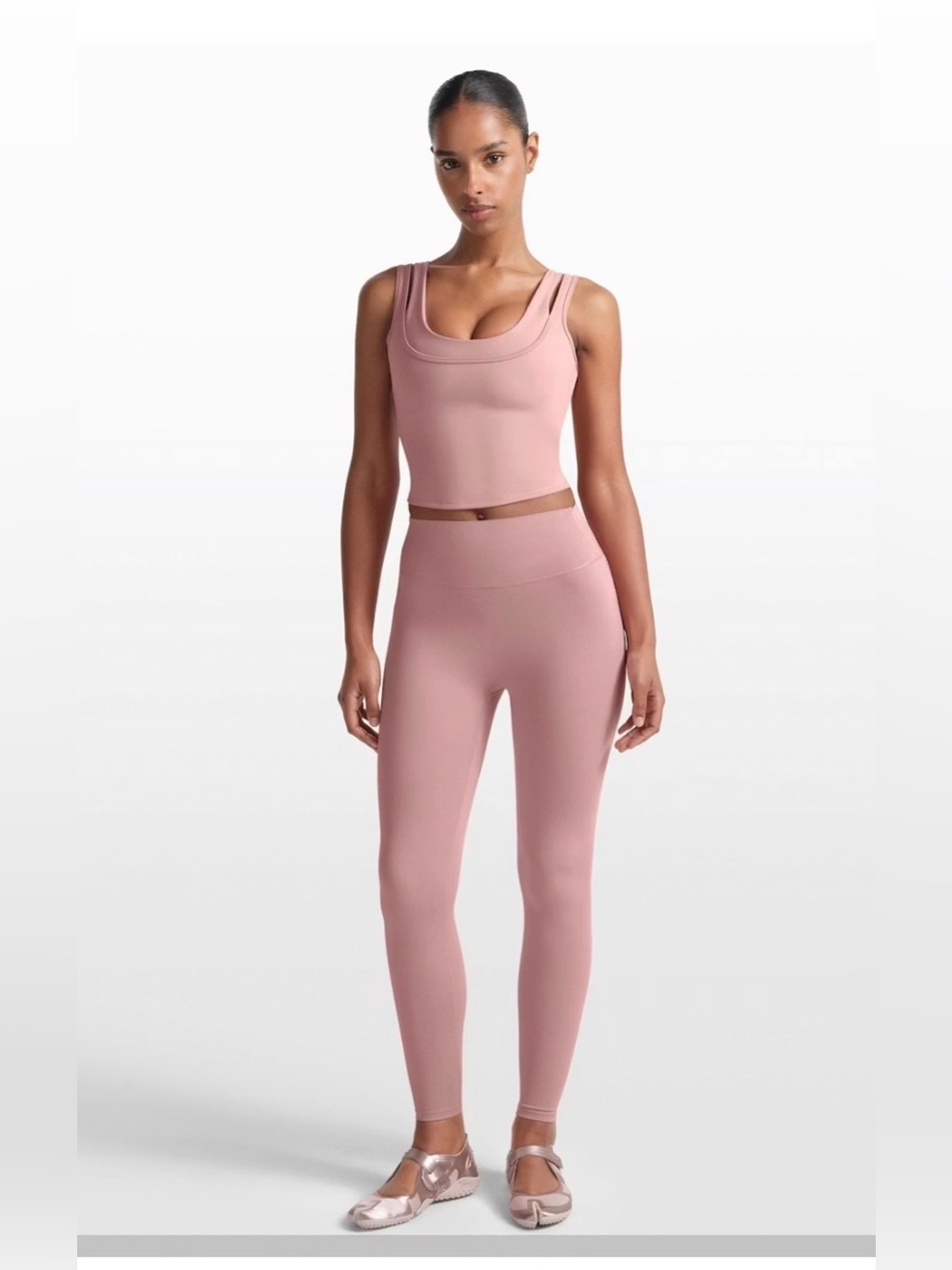 SKIMS NIKE MATTE LEGGING 26 INCH STYLE: BO-LEG-7005W COLOR: HIMALAYAN SIZE: S